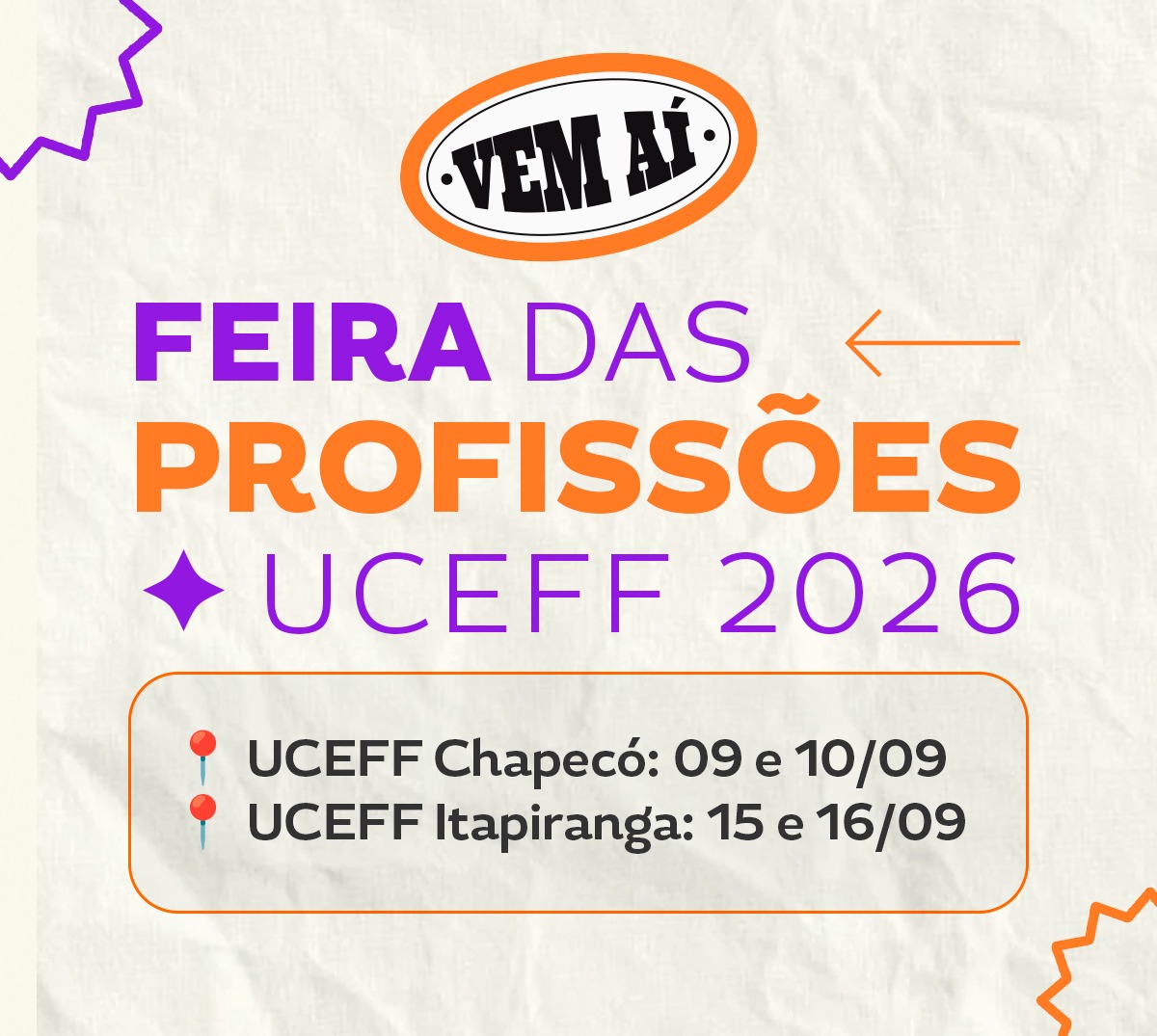 FEIRA DAS PROFISSÕES